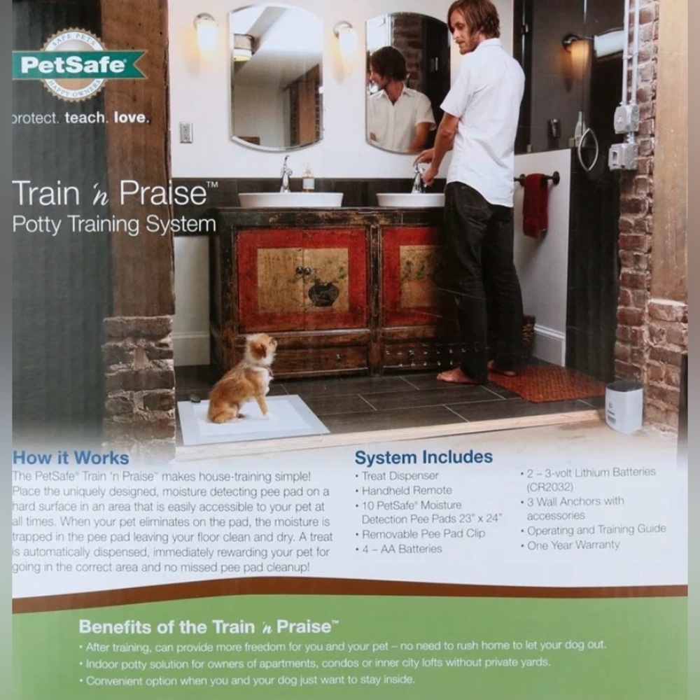 PetSafe Dog Potty Training System Auto Treat Dispenser w/ Pads Kit - NEW - Picture 4 of 5